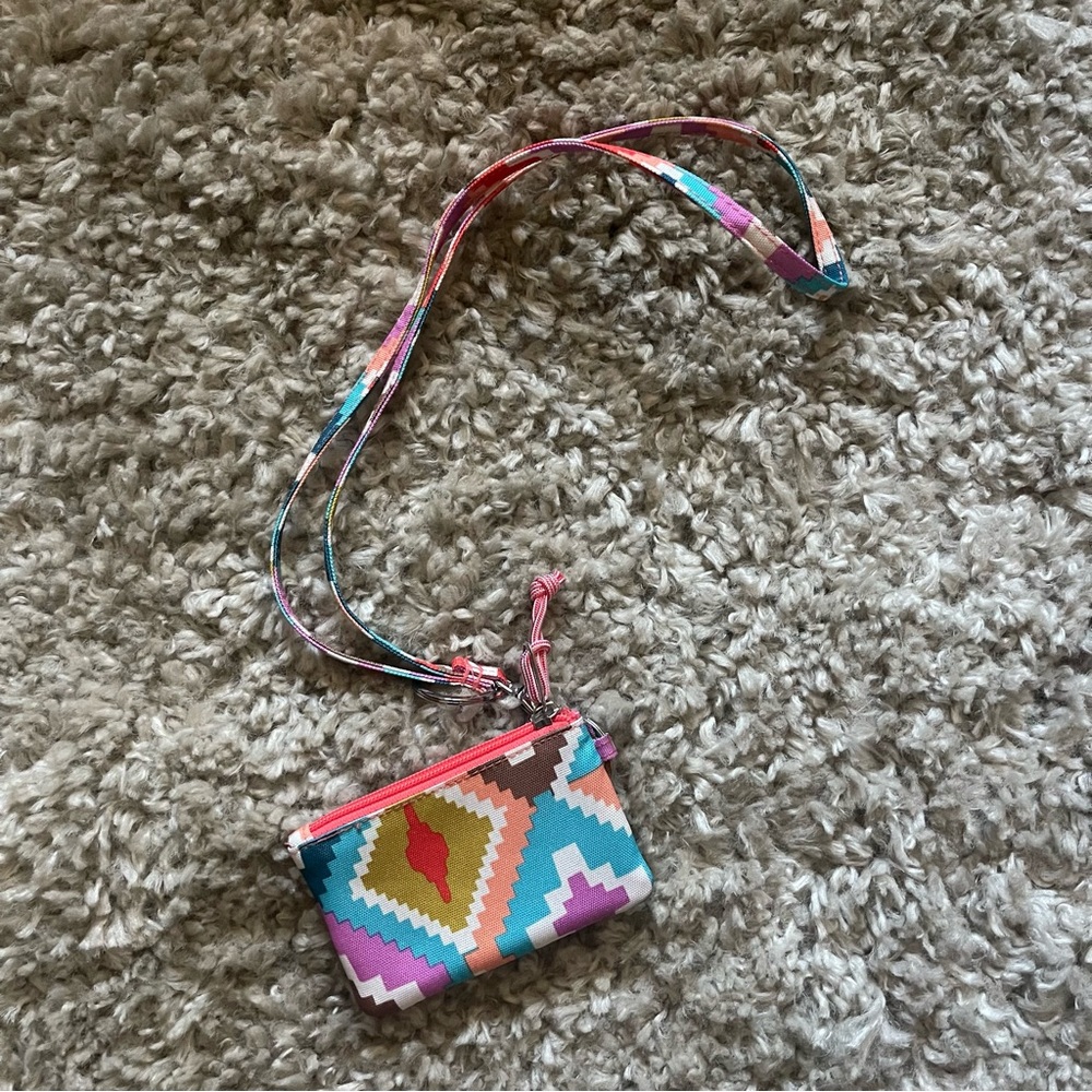 EUC Vera Bradley Zip ID and Lanyard